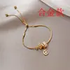 Pulsera Flor de Circonita Chapada en Oro Real Nicho Dulce Versátil Pulsera Temperamento Lujo Ligero Joyería de Gama Alta para Mujeres Al Por Mayor
