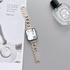 Adequado para Apple 6ª, 7ª, 8ª, 9ª Geração Série Pulseira de Aço Cor Starlight iWatch S10 Ultra Pulseira de Pulso de Metal de Aço Inoxidável