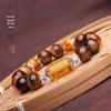 Fine pick 7A bons produtos atacado 2024 "três lados Deus da riqueza" pulseira homens e mulheres Natural Tiger Eye Stone citrino pulseira