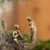 Monje ceremonial Musgo pecera ecológica de maceta adornos de micro paisajismo personaje mini decoración de paisajismo bonsái adornos pequeños especiales