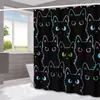 Amazon Halloween Murciélago Fantasma Cortina de Ducha para Baño Hogar Impermeable a Prueba de Moho Cortina de Ducha Cortina de Ducha para Separación de Inodoro