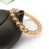 Exhibición de pulsera de citrino de Brasil tienda de cuentas de cristal amarillo dorado pulsera 6-14 mm cuentas redondas actividad práctica regalo