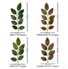 Folhas de Rosa com Espinhos Artificiais Folhagem de Outono Pendente de Parede Cachos Grandes de Cipós Galhos Finos Folhas de 7 Folhas Folhas de 9 Folhas Acessórios Folhas de Salgueiro Falsas Decorativas