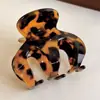 Pinza de Garra Pequeña de Acetato Retro Estilo Francés Calabaza para Mujer, Adecuada para Peinados Recogidos en la Parte Posterior de la Cabeza, Pinza de Tiburón para Cabello Semirecogido con un Toque de Lujo, Accesorio para el Cabello