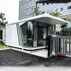 Escritório Móvel Container para Uso Externo, Casa Pré-fabricada, Cápsula Espacial, Cabine de Segurança para B&B, Casa Container com Decoração