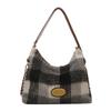 Bolso Tote de Lana a Cuadros de Gran Capacidad para Mujer 2023 Nuevo Otoño e Invierno Simple y Versátil Bolso de Hombro para Viajes de Negocios Lujo Accesible