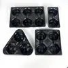 Bandeja de plástico desechable para vasos de para llevar, bandeja para cuatro-seis tés de leche, negra y blanca, engrosada, a prueba de derrames, para una o dos porciones