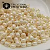 Cuentas de Arroz Preciosa Checa Importadas 4mm Color Perla Redondas Material para Pulsera Collar de Cuentas Hecho a Mano Accesorios DIY