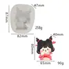 Molde Creativo de Cangrejo Squishy Muñeco de Dibujos Animados para Alivio del Estrés Molde de Silicona con Nariz Pequeña Squishy para DIY