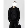 Chaqueta de Hilo con Cuentas Ojo de Serpiente cleanfit para Hombre Primavera Calle Alta Americana Corta Única Parche de Serpiente