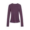 288-Camiseta sexy ajustada de manga larga estilo europeo y americano para mujer 2024 otoño nueva Spice Girls cuello redondo forrada de felpa chaqueta Joker