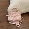 Los Bolsos Pequeños de Moda de Este Año para Mujer, Nuevo Bolso Cruzado Plegado de Diseño de Nicho Verano 2026, Bolso Tipo Cubo Estilo Coreano