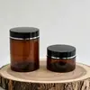 Pote plástico de boca larga com rosca 68, pote de 250g para creme facial, 500g para máscara capilar, fornecimento de materiais de embalagem cosmética