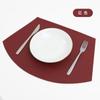 Individual de Mesa Ningxin Simple Colorido de Cuero Sintético de PVC Impermeable y a Prueba de Aceite, Mantel Individual Grueso con Aislamiento Térmico, Hotel Hogar Occidental