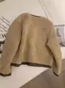 Abrigo de Lana de Cordero para Mujer Otoño e Invierno, Chaqueta Corta de Piel Sintética Holgada, Top Engrosado Nuevo Estilo 2026