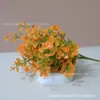 Plantas Verdes Simuladas Transfronteiriças Eucalipto Folhas de Dinheiro Casa Casamento Buquê de Flores Plásticas Arranjo de Flores Bonsai Parede de Plantas