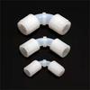 Conector PFA Conexão de equipamento semicondutor resistente a ácidos e álcalis fortes Conector de fio externo PFA Conector de expansão T PFA