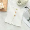 Bufanda de Cuello Falso con Botones de Punto para Mujer Primavera Otoño Invierno Decoración de Suéter Cuello Falso Versátil para Suéter