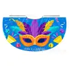 Capas Coloridas Personalizadas de Fábrica para Carnaval, Capas com Máscara de Pena Colorida para Crianças, Capas com Amarração Atacado