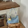 Bolso de Hombro Cruzado de Gran Capacidad para Niñas y Estudiantes, Verano 2026, Bolso Cruzado de Mezclilla, Bolso de Hombro Artístico Versátil