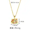 Novedad Collar Oro Arena Estilo Europeo y Americano Dibujos Animados HelloKitty Pendientes de Diamante Lujo Ligero Joyería Femenina de Larga Duración Sin Decoloración