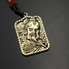Colgante de collar auspicioso del artista marcial Guan Yu Llavero de coche de celebridad de TikTok Colgante de equipaje Joyería pequeña al por mayor