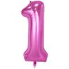 Globo de aluminio digital grande, versión americana, fino, dorado rosa y plateado, de 40 pulgadas, para decoración de fiestas de cumpleaños y aniversarios, globo de aluminio