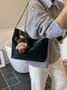Bolso de Tejido Transfronterizo Retro Mate de Gran Capacidad para Mujer Modelo Nuevo 2026 Versátil para Viajes Diarios Bolso Bandolera Underarm Tipo Cubo