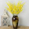 Direto da Fábrica Yiwu atacado Orquídea Dendrobium de Três Hastes Decoração Europeia para Casa Casamento Flor Artificial