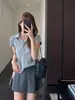 Estilo Velho Dinheiro! ~Camiseta Elegante e Estilosa com Gola Polo, Corte Slim e Manga Curta para Mulheres, Novo Modelo para Primavera/Verão 2026 H050505