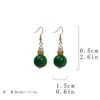 Pendientes Artísticos Retro Asimétricos de Corazón de Joyería Vintage de Segunda Mano Pendientes Trendy Coloridos de Perla de Vidrio Resistentes