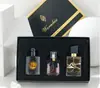 Set de tres piezas de Perfume Femenino de Marca Transfronteriza, Fragancia Fresca Amaderada Floral, Caja de Regalo de Cuatro Piezas para Hombre, Fragancia Ligera de Larga Duración