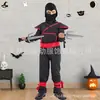 Disfraz de Ninja de Anime para Niños Dibujo Animado Mono de Samurai Japonés Traje de Cosplay de Halloween Performance de Festival