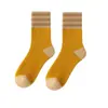 Calcetines Grues de Invierno para Mujer con Forro de Felpa, de Media Pantorrilla, Tipo Toalla, Rayados, Cálidos, de Otoño e Invierno, de Media Pantorrilla