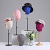 Perchero de exhibición de pelucas y sombreros con bolsa de tela de colores para hombres y mujeres, para tienda de ropa, mesa de agua corriente, accesorios de exhibición de ventana, perchero para sombreros