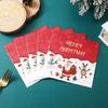 Venta Flash Navidad Juego de Vajilla Desechable Plato de Papel Vaso de Papel Decoración Navideña Servilleta de Papel Vajilla para Fiesta Navideña Plato de Papel