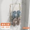 Zapatero multifuncional de pared para interiores, para el hogar, para zapatillas, de hierro sin perforar, para baño