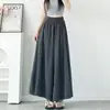 Calça-Saia de Seda de Gelo Yamamoto Feminina Calças de Verão 2026 Cintura Alta Solta Caimento Leve Meia-Saia Estilo Preguiçoso Calças de Perna Larga para Mulheres