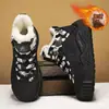 Botas de Neve Nordeste para Homens, Forradas com Lã Grossa de Inverno para Aquecimento, Sapatos Térmicos Masculinos para Temperaturas Abaixo de -40 Graus, Botas Impermeáveis para Exterior