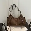 Bolsa tote grande de alta qualidade 2026 nova elegante versátil para o dia a dia transversal bolsa de ombro única bolsa de axila texturizada