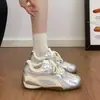 Zapatillas de moda populares, casuales y elegantes, nuevas zapatillas de entrenamiento planas estilo alemán para mujer Otoño 2026, zapatillas deportivas con bloques de color que aumentan la altura