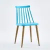 Cadeira Windsor Nórdica para Adultos, Cadeira de Reunião Minimalista Moderna Espessada, Conjunto Elegante de Mesa de Jantar e Cadeiras de Ferro para Uso Casual em Casa