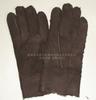 Guantes de invierno de piel con pelo al por mayor de lana real, retazo grueso cálido para amantes, esquí, montar, coche eléctrico