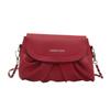 Bolsa Transversal Texturizada com Corrente Bolsa Artística Feminina 2024 Nova Couro Macio Bolsa Nuvem Estilo Western Elegante Bolsa de Ombro para Celular