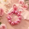 Llavero Colgante de Princesa Sirena de Moda con Cuentas Oso para Funda de Auriculares Cadena Colgante Adorno para Bolso de Niña