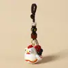 Pingente Chaveiro Cavalo Esculpido em Madeira Feito à Mão, Doze Signos do Zodíaco, Decoração de Mochila do Ano do Cavalo, Presente para Amigos em Seu Ano de Nascimento