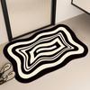 Alfombra Antideslizante de Baño de Lujo Ligero, Tapete Absorbente para Pies para Baño, Felpudo Resistente a la Suciedad para Entrada de Sala de Estar, Material de Tierra de Diatomeas