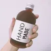 Garrafa de Chá Fosca 350ml Garrafa de Bebida Garrafa de Vinho de Frutas Tampa de Alumínio Garrafa de Suco de Frutas Corte Leve Suco de Frutas e Vegetais Garrafa de Vidro Minimalista
