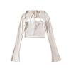 Nuevo estilo de chica caliente de punto de dos piezas con cuello halter T-shirt para mujer top sexy ropa europea y americana para mujer