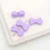 Pajarita Perforada de Color Sólido Acrílico Lazo DIY Joyería con Cuentas Cadena para Teléfono Móvil Bolso Cadena para Llaves Accesorios